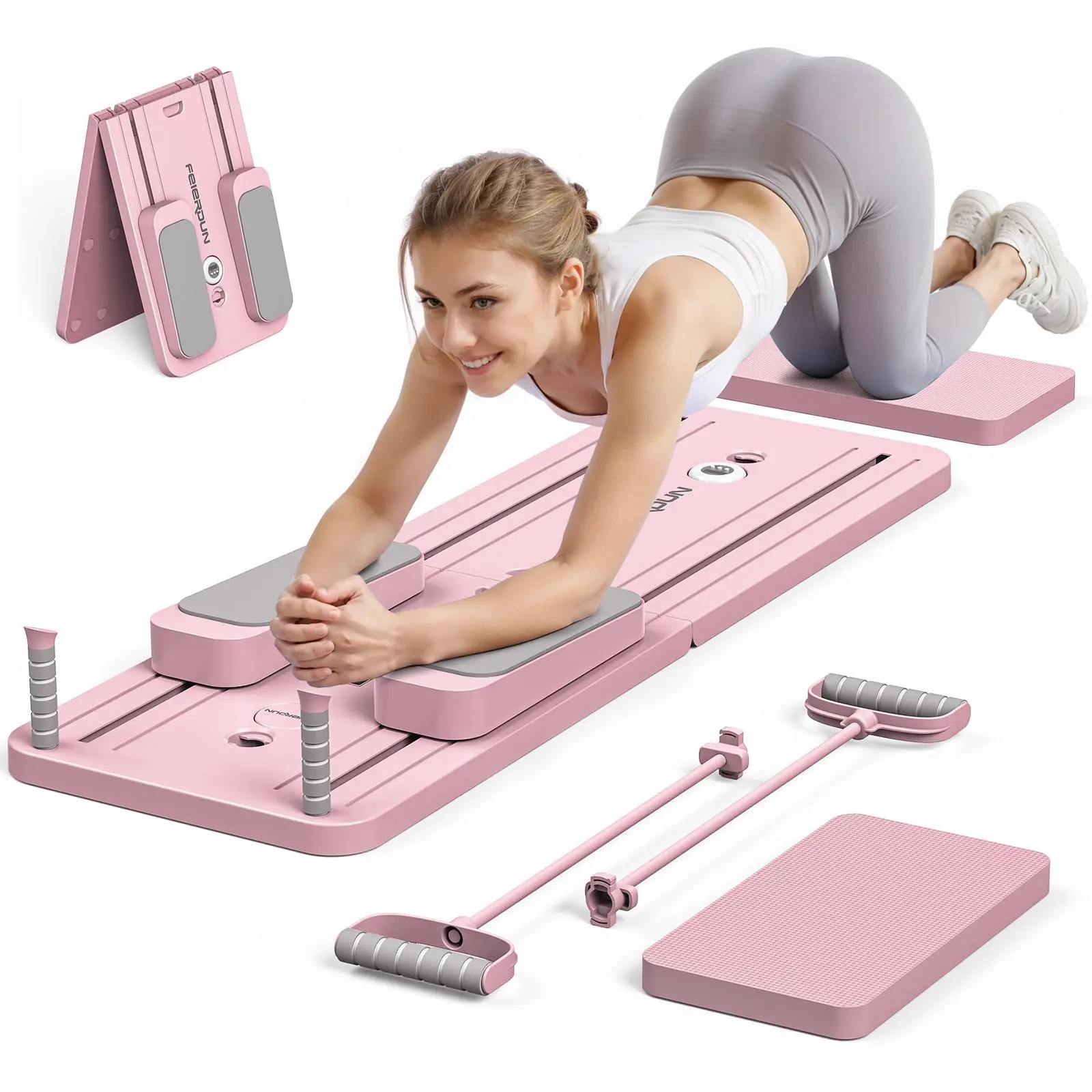 Pilate Yoga Workout - Prancha de Pilates Dobrável Multifuncional, Equipamento