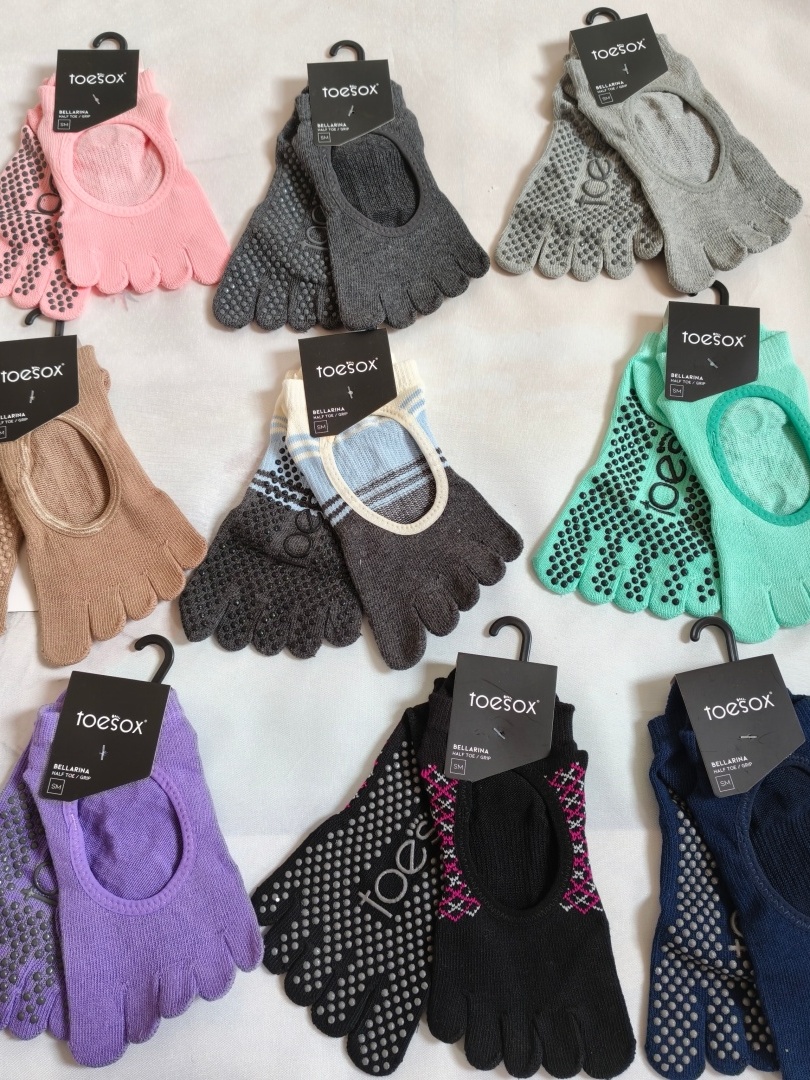 Meias de Yoga Toesox com Cinco - Medias Para Pilates Y Yoga avaliação e preço